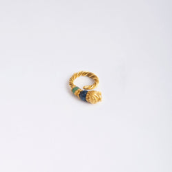 Bague ZOLOTAS en or jaune "lion" - Castafiore