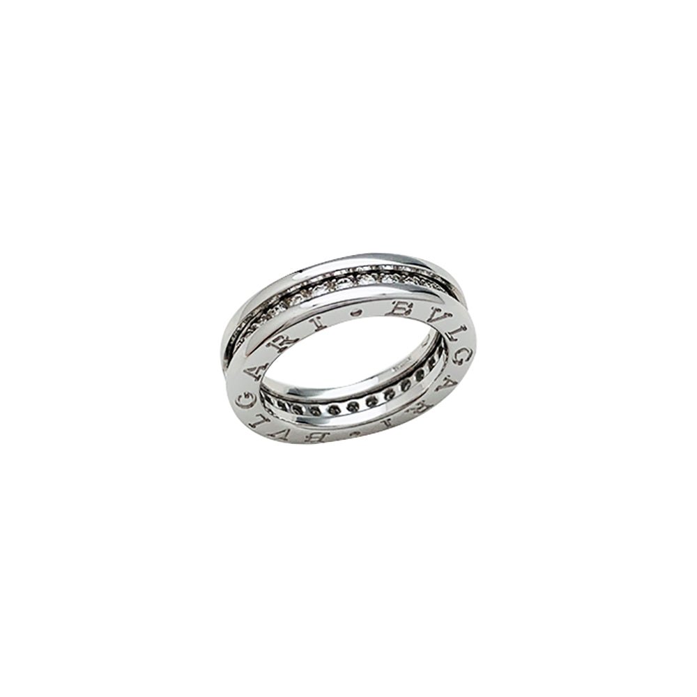 Bague"B.Zero1" BULGARI, or blanc et diamants - Castafiore