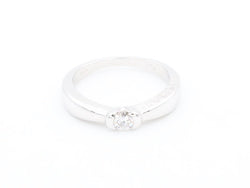 Balmain Bague Solitaire Or blanc Diamant - Castafiore