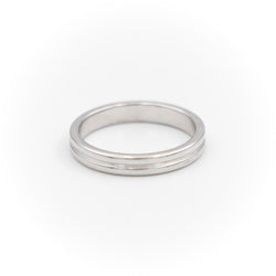 Boucheron Bague Alliance Godron Platine - Castafiore