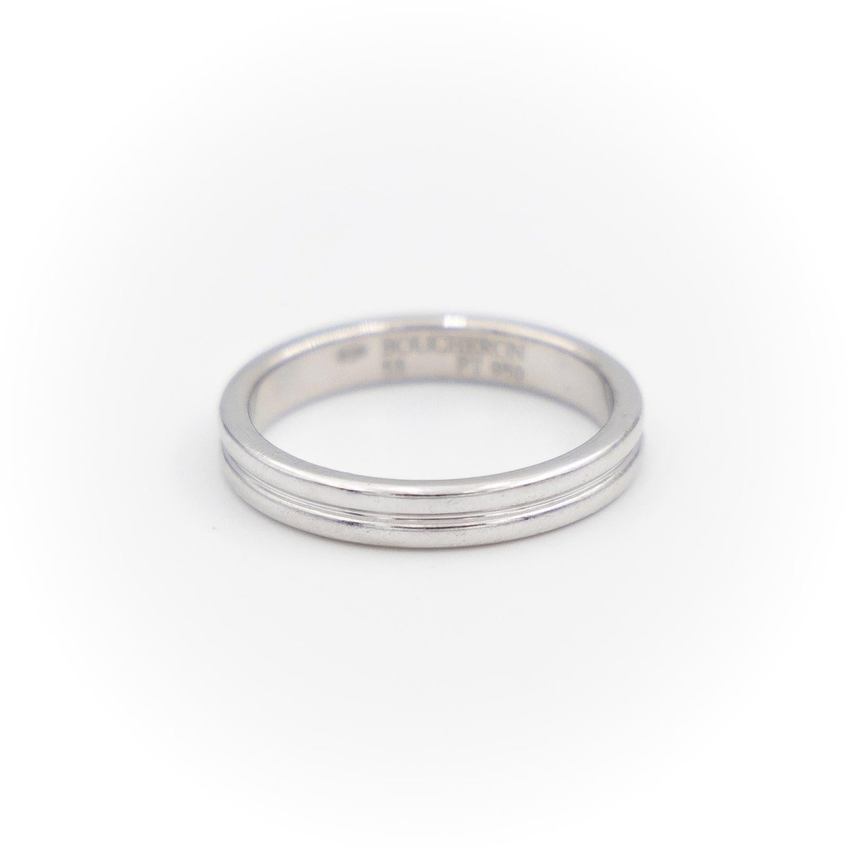 Boucheron Bague Alliance Godron Platine - Castafiore