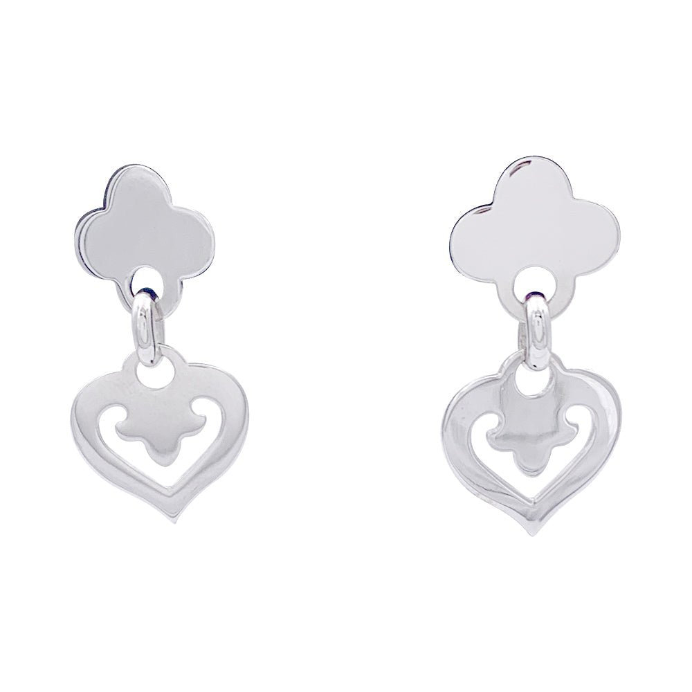 Boucles d'oreille O.J. PERRIN "Légendes" en or blanc - Castafiore