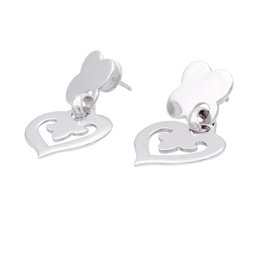 Boucles d'oreille O.J. PERRIN "Légendes" en or blanc - Castafiore