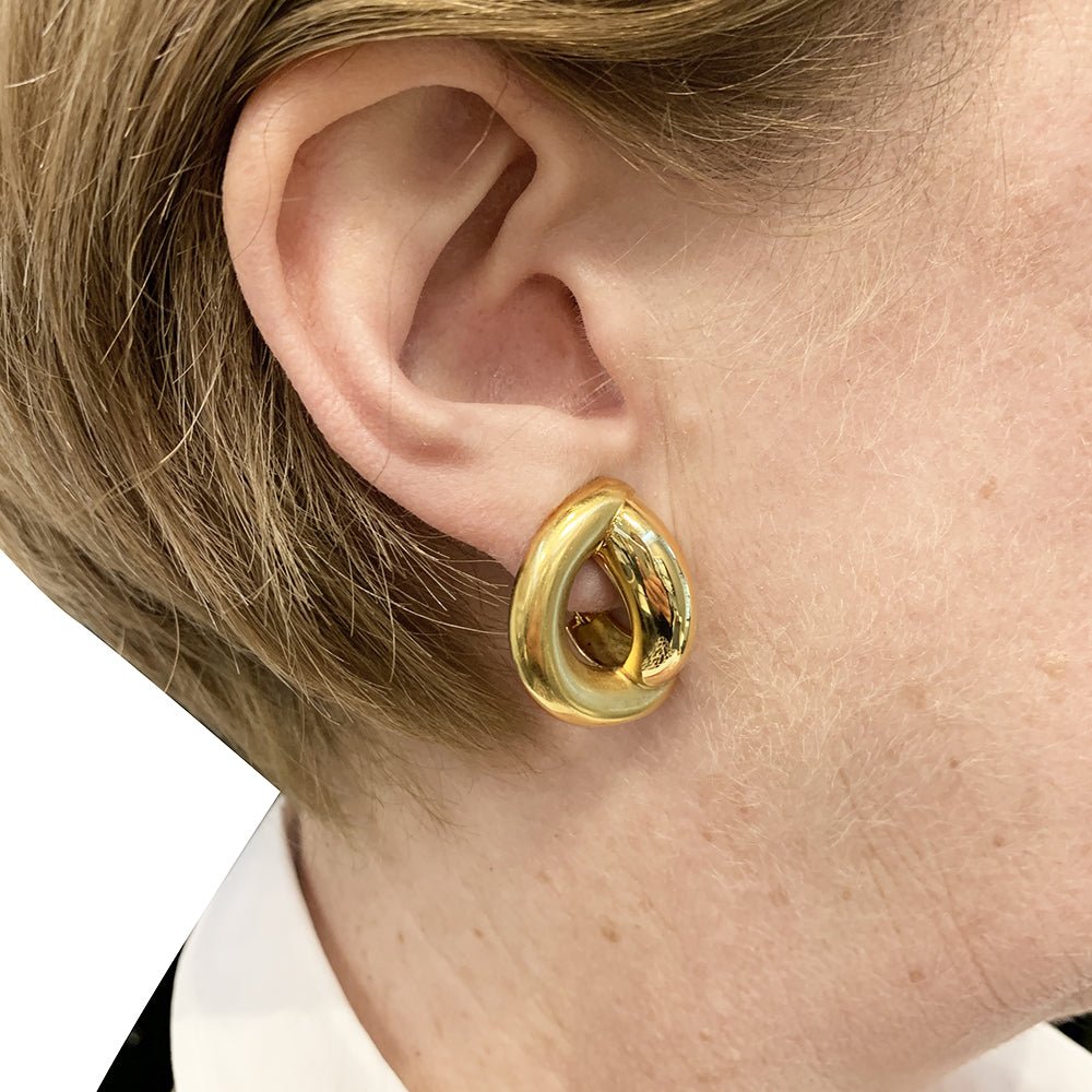 Boucles d'oreilles A&A Turner en or jaune - Castafiore