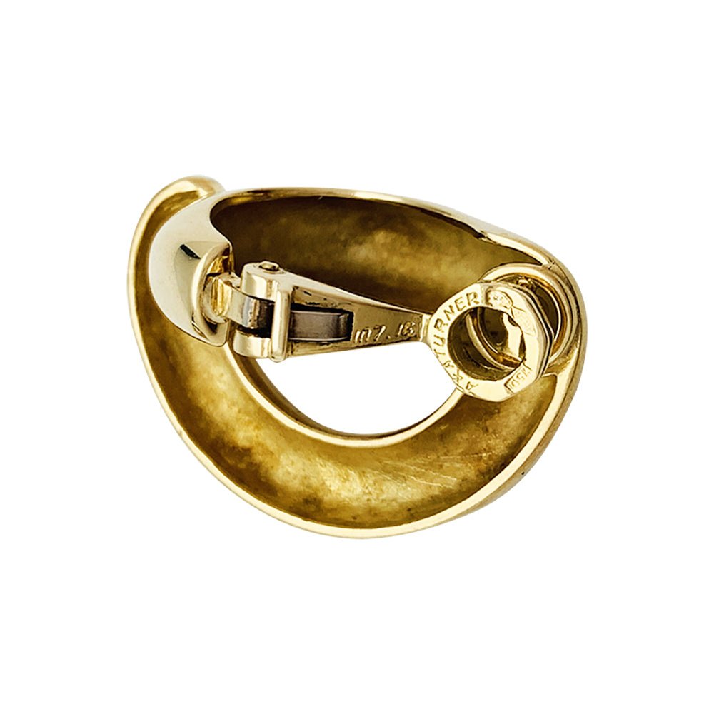 Boucles d'oreilles A&A Turner en or jaune - Castafiore