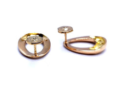 Boucles d'oreilles Alpa en or jaune et diamants - Castafiore