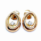 Boucles d'oreilles Alpa en or jaune et diamants - Castafiore