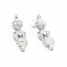 Boucles d'oreilles Art déco Or blanc Diamant - Castafiore