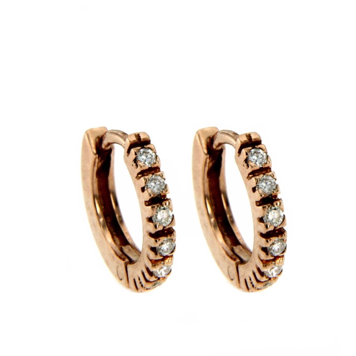 Boucles d'oreilles bébé en or et diamant - Castafiore