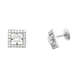 Boucles d'oreilles BOUCHERON ,"Ava", or blanc et diamants - Castafiore