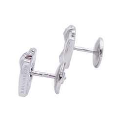 Boucles d'oreilles BOUCHERON, "Déchaînée" en or blanc et diamants. - Castafiore