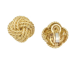Boucles d'oreilles BOUCHERON vintage en or jaune - Castafiore