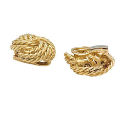 Boucles d'oreilles BOUCHERON vintage en or jaune - Castafiore