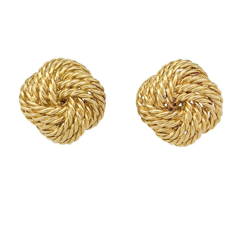 Boucles d'oreilles BOUCHERON vintage en or jaune - Castafiore