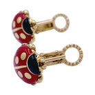 Boucles d'oreilles Cartier, "Coccinelles", or jaune, émail - Castafiore