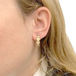 Boucles d'oreilles Cartier, "Coeurs", or jaune, diamants - Castafiore