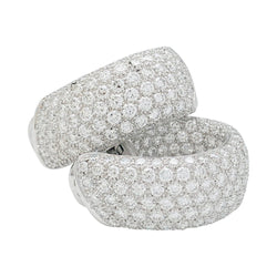 Boucles d'oreilles CARTIER "Lakarda" en or blanc, diamants - Castafiore