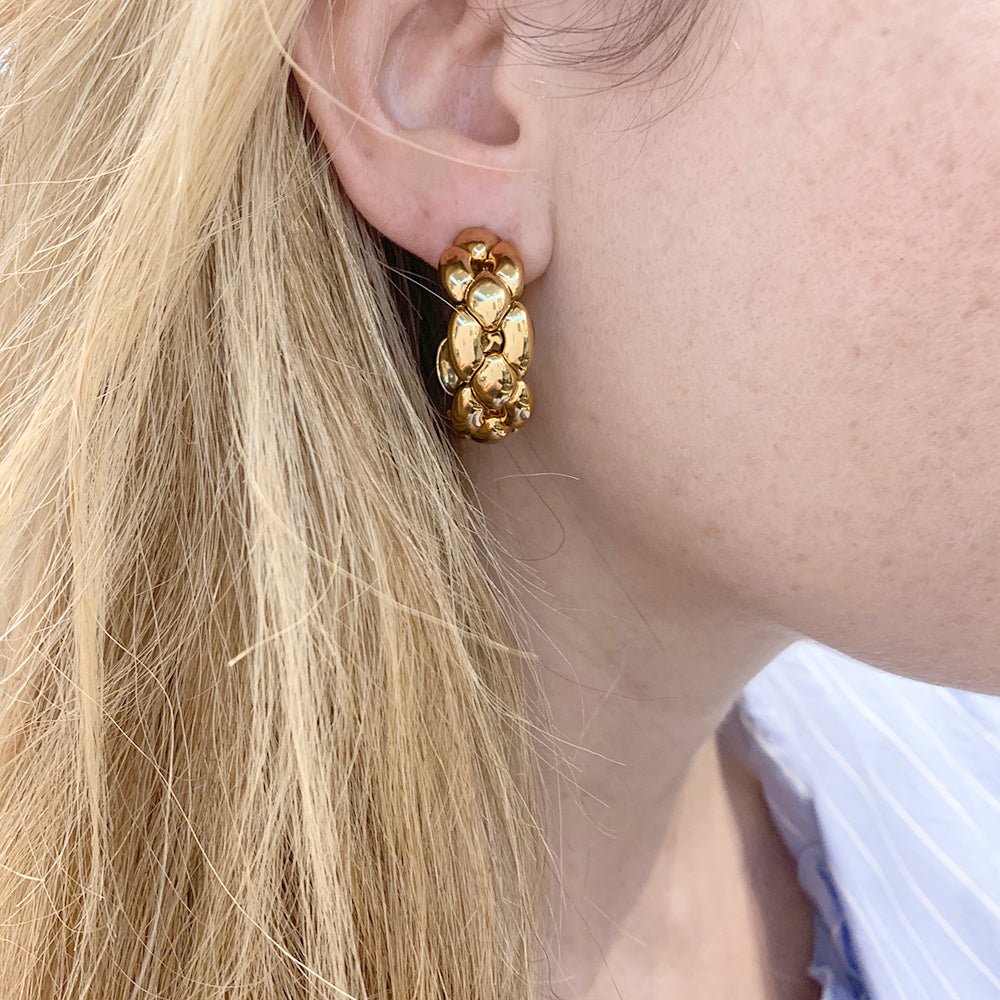 Boucles d'oreilles CARTIER, "Margot", or jaune - Castafiore