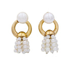 Boucles d'oreilles Cartier, "Pompons", or jaune, perles. - Castafiore