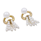 Boucles d'oreilles Cartier, "Pompons", or jaune, perles. - Castafiore