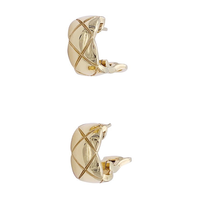 Boucles d'oreilles Chanel "Coco Crush" en or jaune - Castafiore
