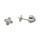 Boucles d'oreilles Chaumet, "Liens", or blanc et diamants - Castafiore