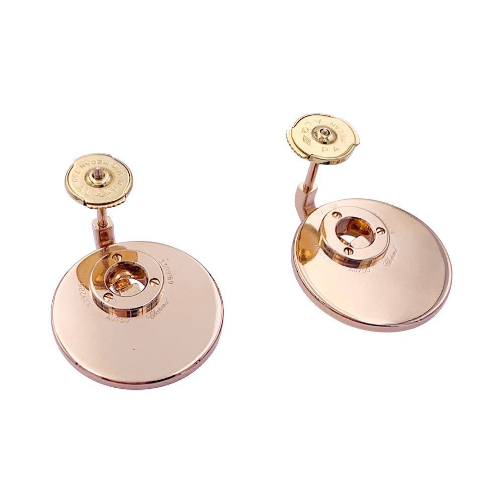 Boucles d'oreilles CHOPARD "Xtravaganza" en or rose et diamants - Castafiore