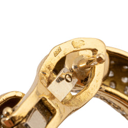 Boucles d'oreilles Clip CLAUDE LALANNE "Papillons", en bronze doré - Castafiore