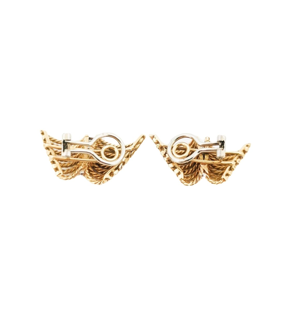 Boucles d'oreilles Clip en or jaune et diamants - Castafiore