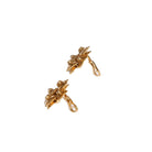 Boucles d'oreilles Clip Fleurs en or jaune et en diamants - Castafiore