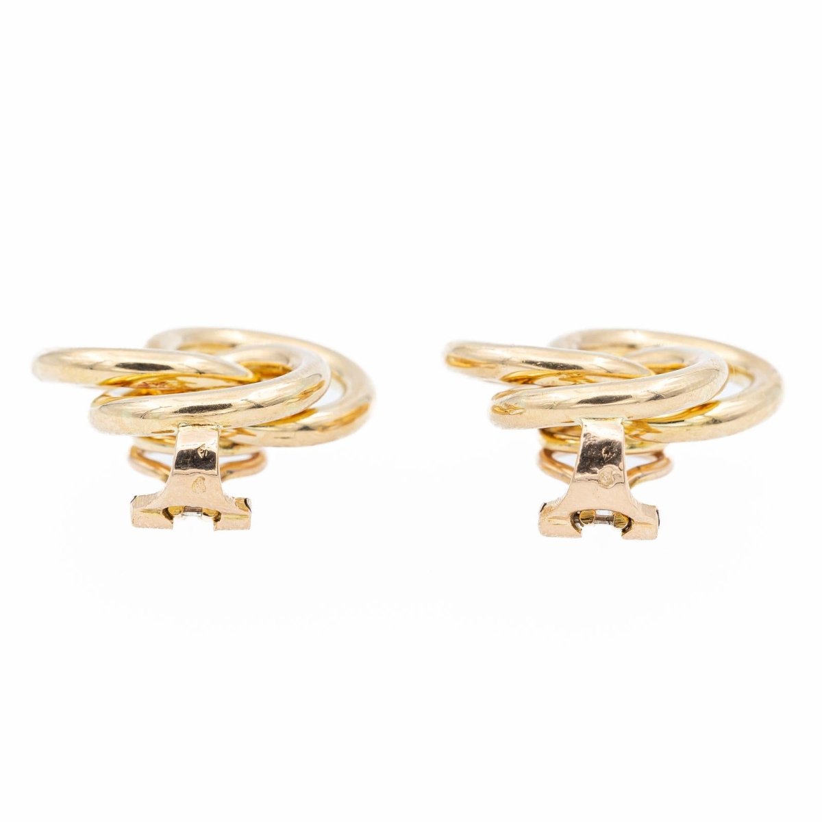 Boucles d'oreilles Clips CARTIER en or jaune - Castafiore