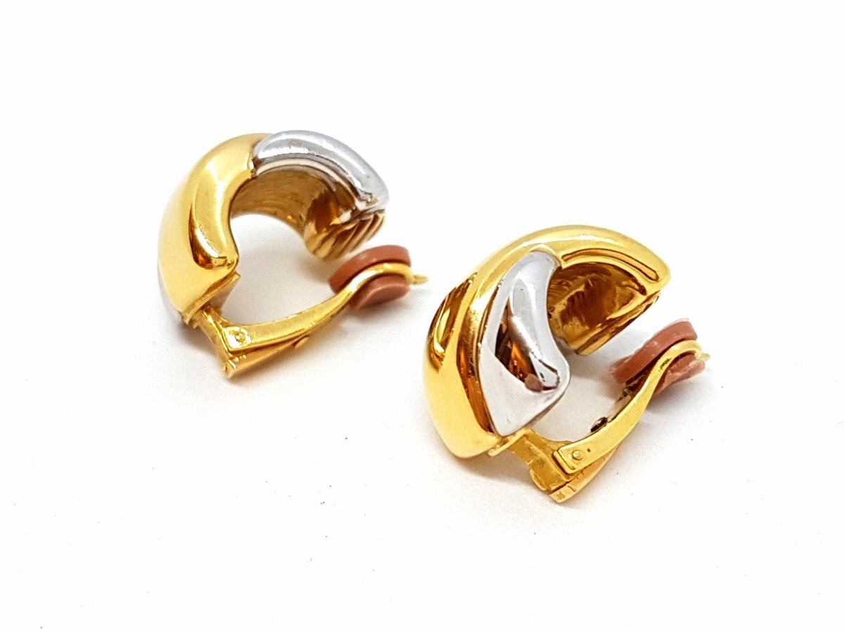 Boucles d'oreilles Clips en 2 ors - Castafiore