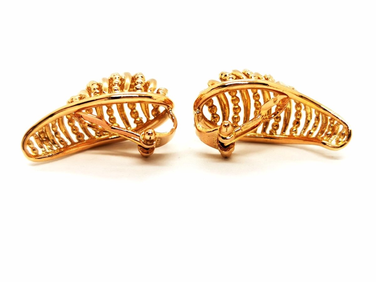 Boucles d'oreilles Clips en or jaune - Castafiore