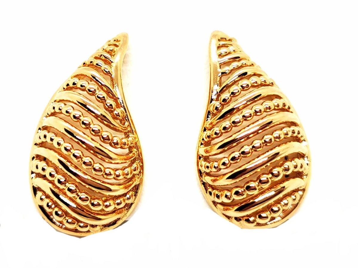 Boucles d'oreilles Clips en or jaune - Castafiore