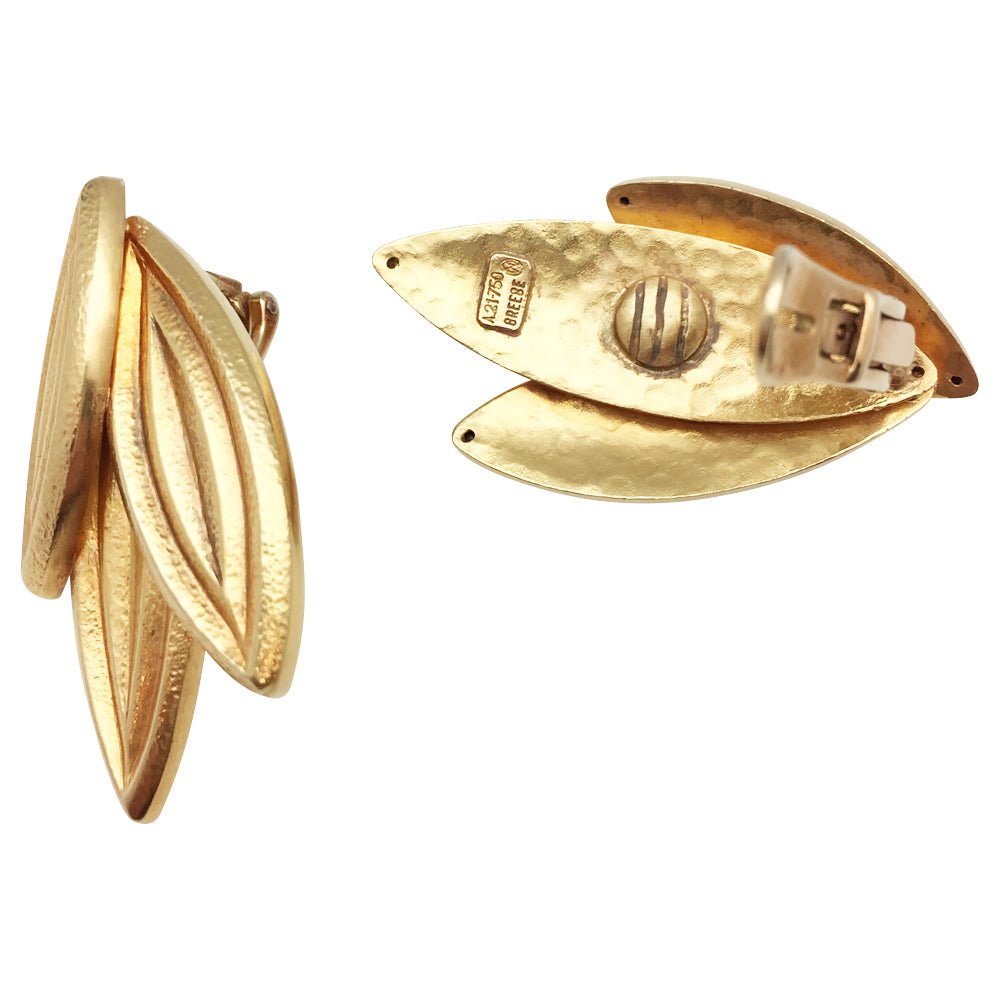 Boucles d'oreilles Clips LALAOUNIS en or jaune - Castafiore