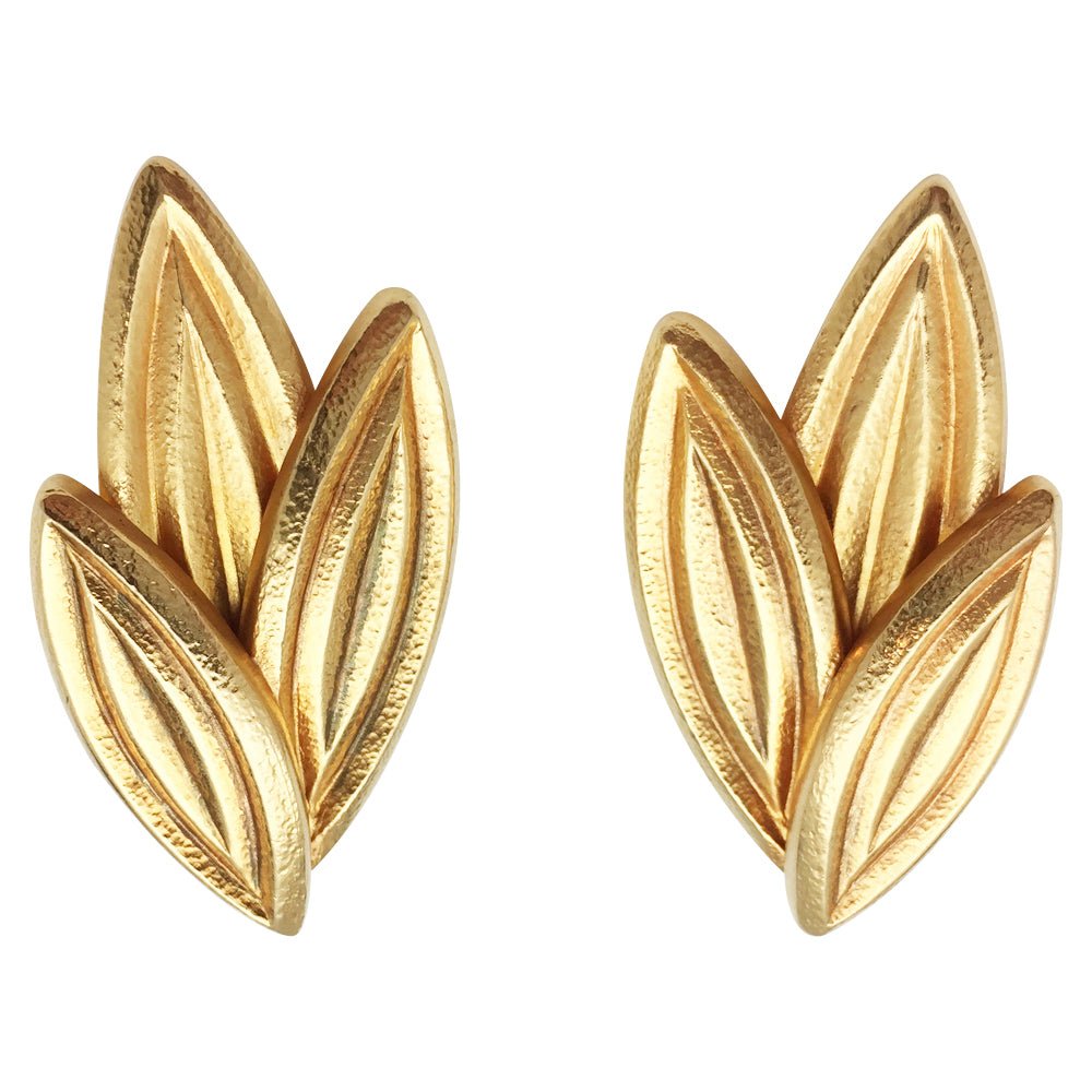 Boucles d'oreilles Clips LALAOUNIS en or jaune - Castafiore