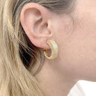 Boucles d'oreilles Clips O.J PERRIN, en or jaune et diamants - Castafiore