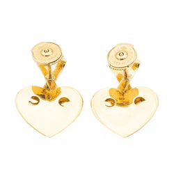 Boucles d'oreilles coeur en or jaune - Castafiore