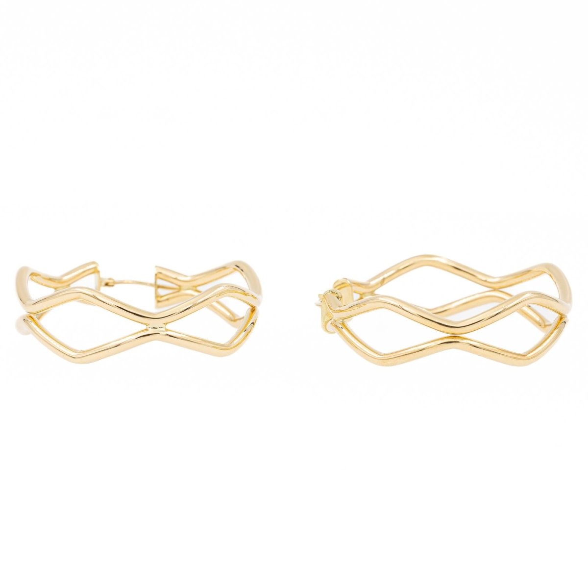 Boucles d'oreilles Créoles en or jaune - Castafiore