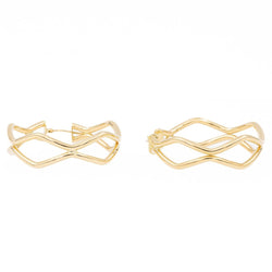 Boucles d'oreilles Créoles en or jaune - Castafiore