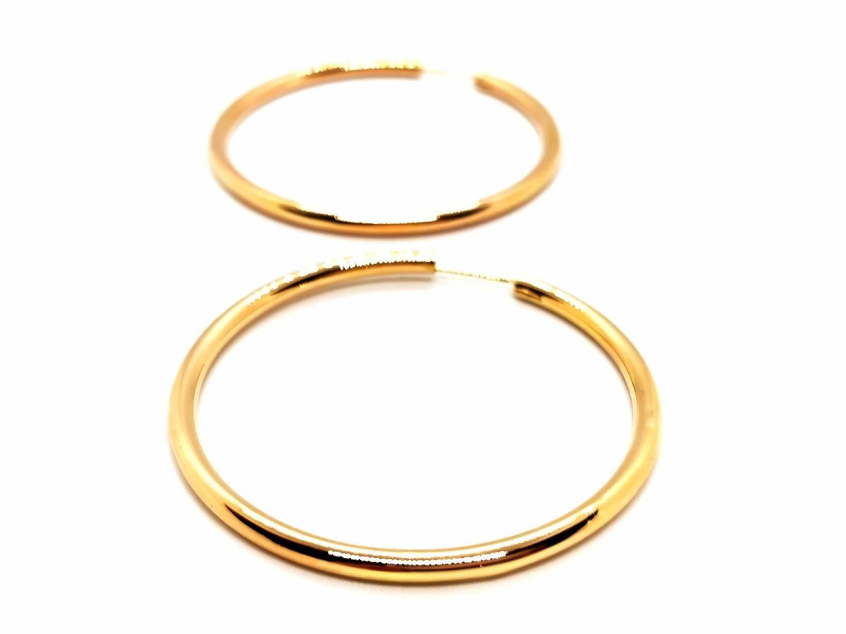 Boucles d'oreilles Créoles en or jaune - Castafiore