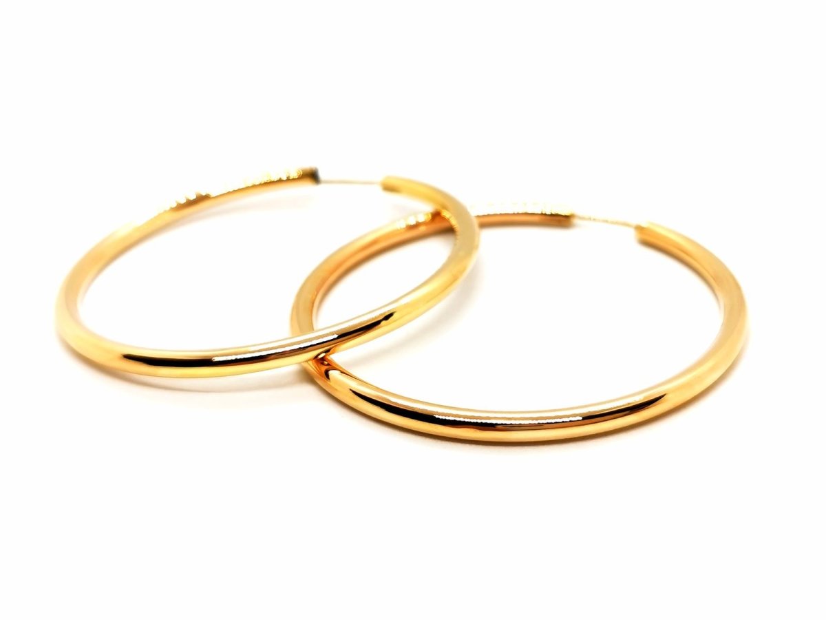 Boucles d'oreilles Créoles en or jaune - Castafiore