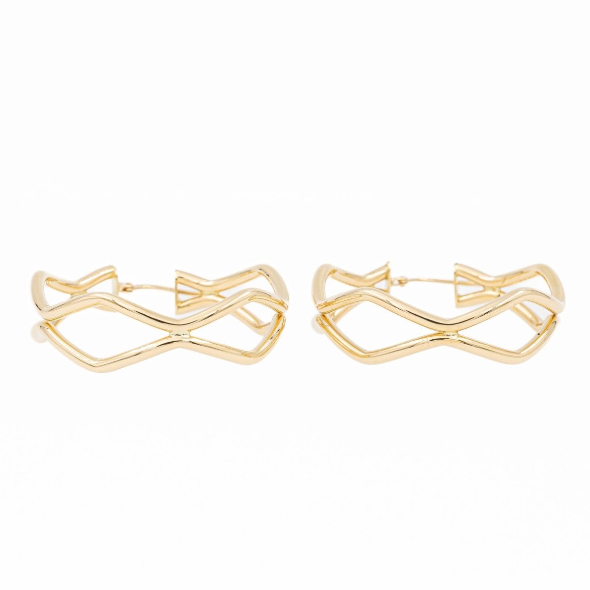 Boucles d'oreilles Créoles en or jaune - Castafiore