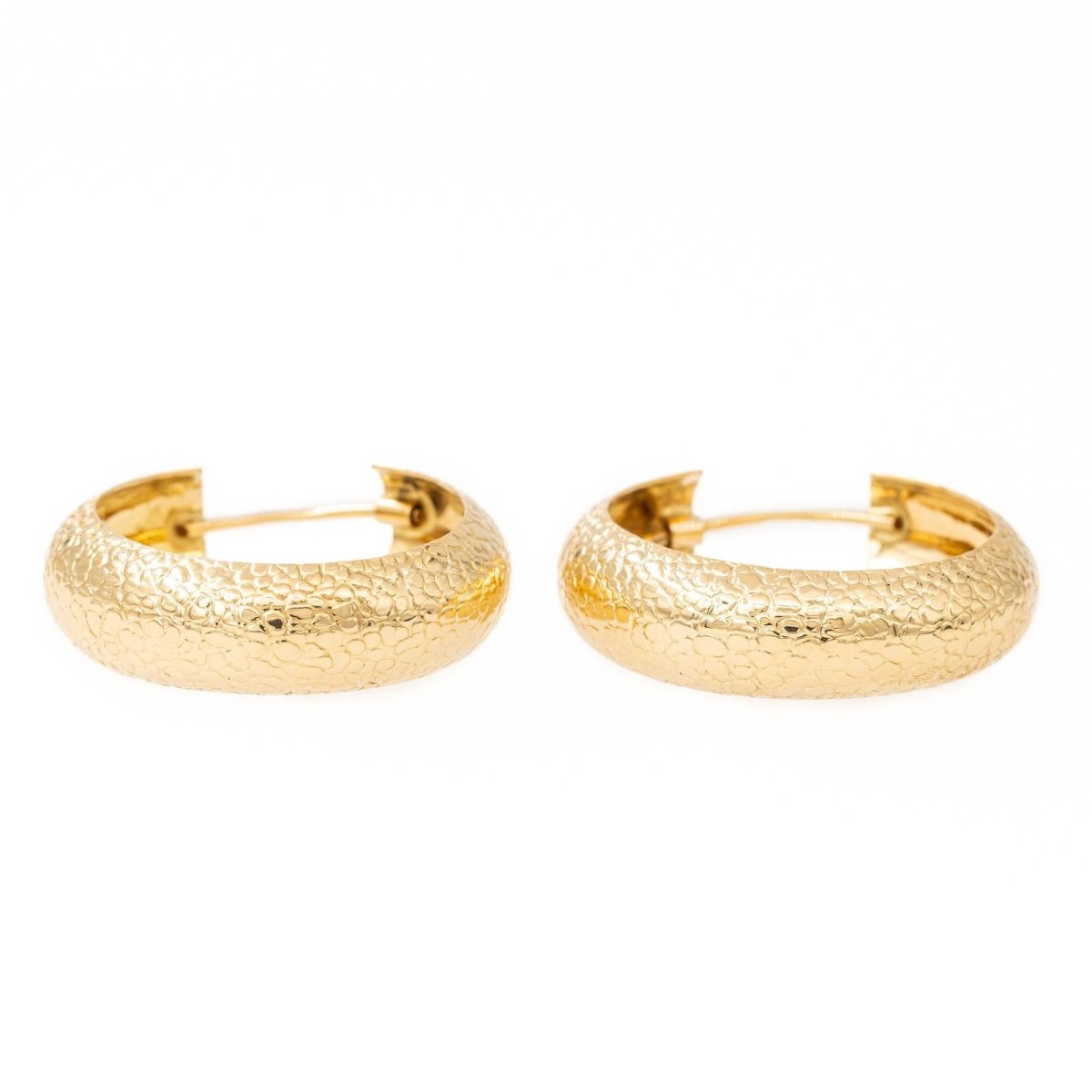 Boucles d'oreilles Créoles en or jaune - Castafiore