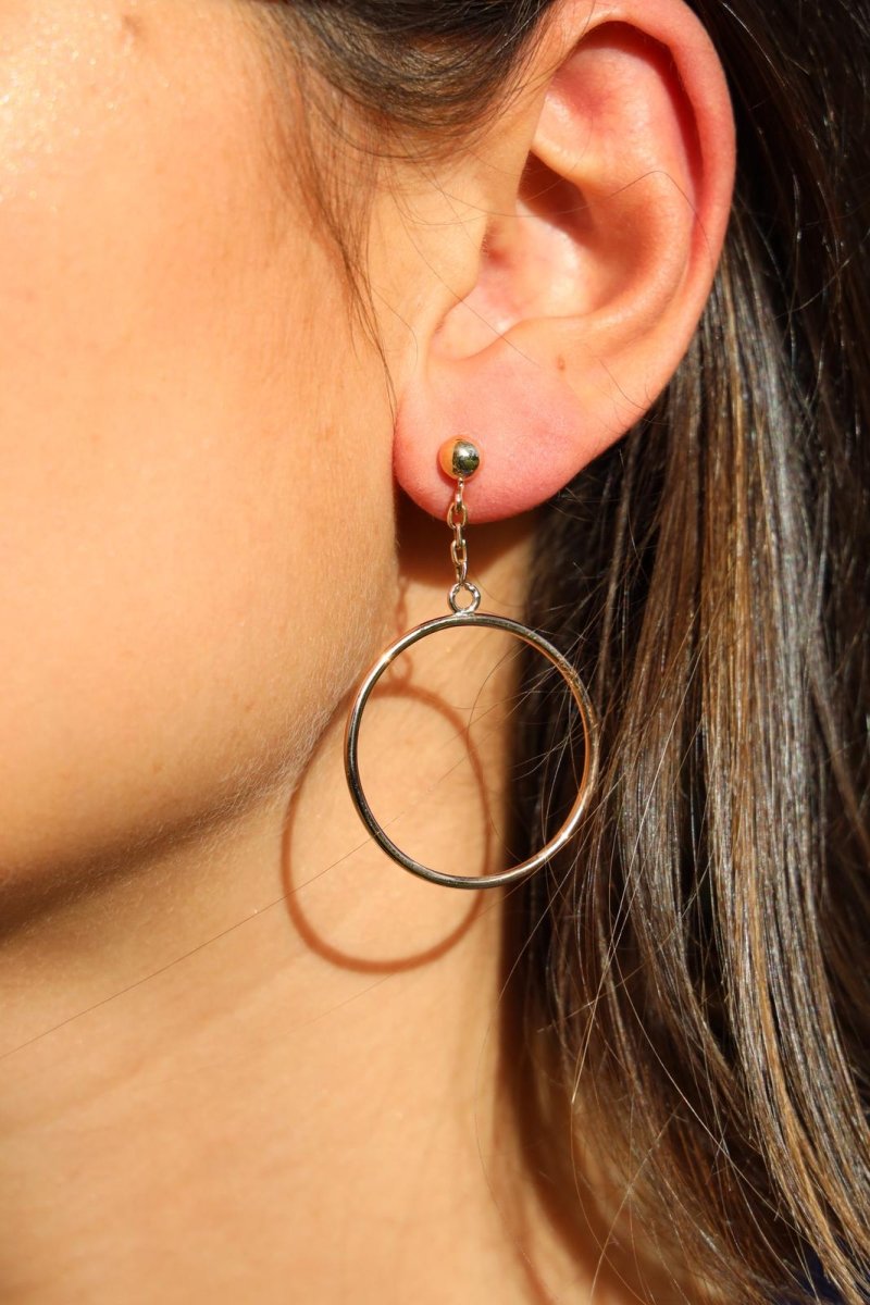 Boucles d'oreilles Créoles en or jaune - Castafiore