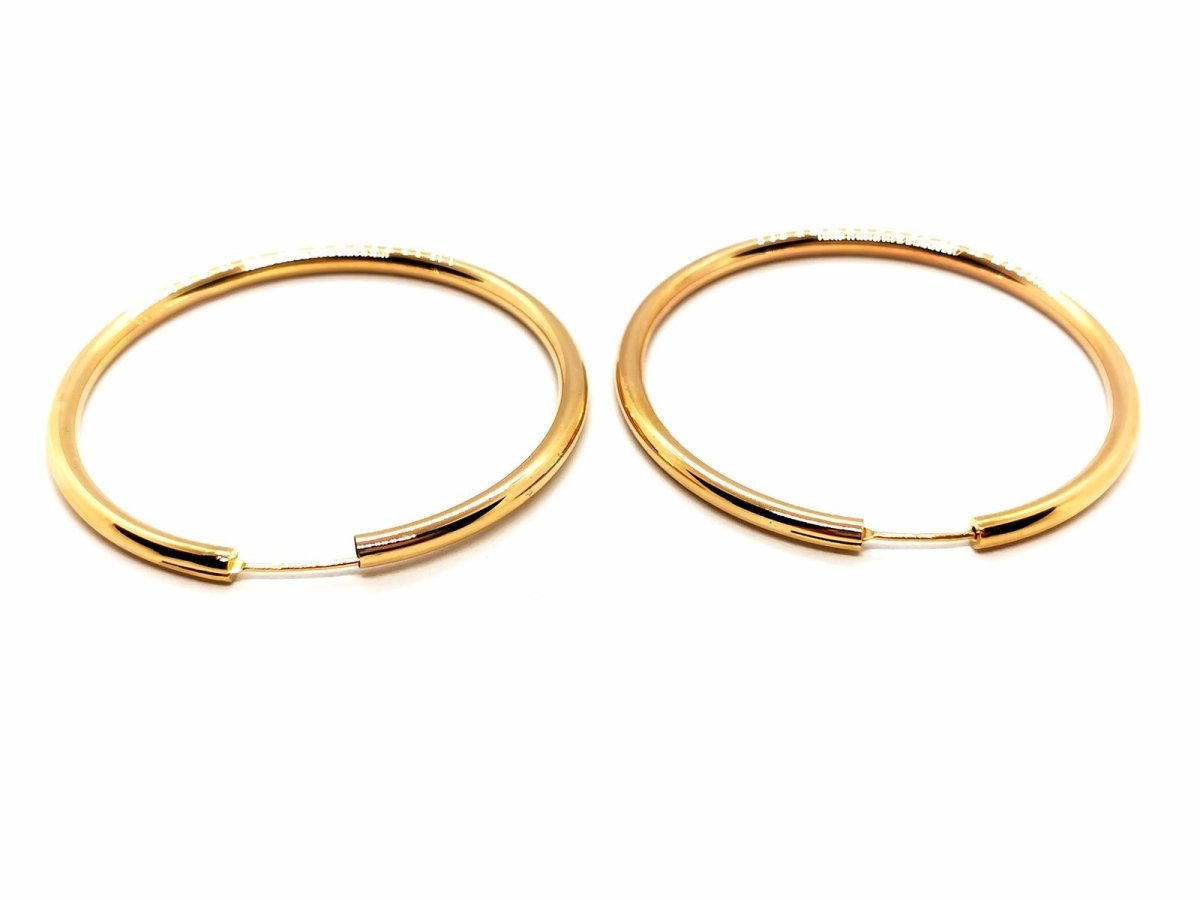 Boucles d'oreilles Créoles en or jaune - Castafiore