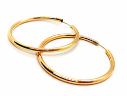 Boucles d'oreilles Créoles en or jaune - Castafiore