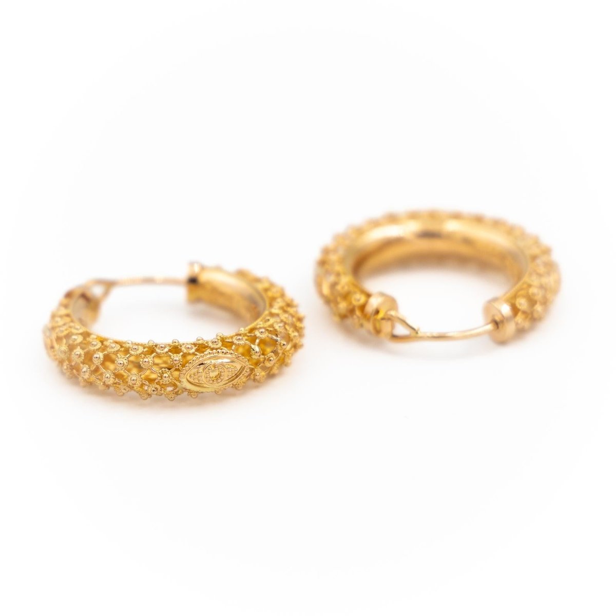 Boucles d'oreilles Créoles en or jaune - Castafiore