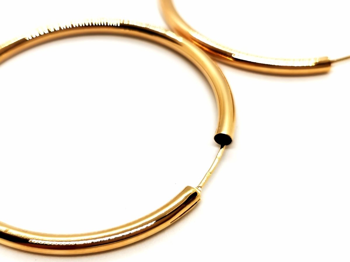 Boucles d'oreilles Créoles en or jaune - Castafiore