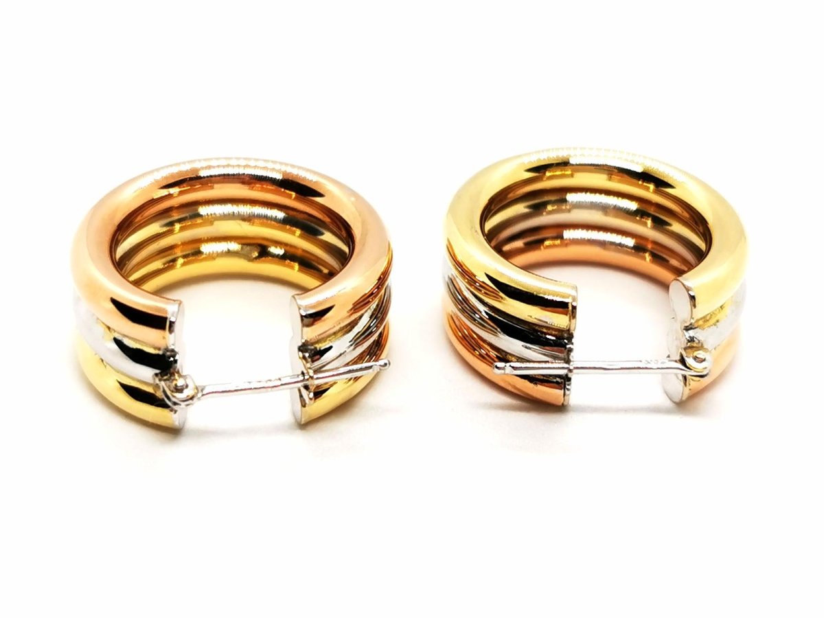 Boucles d'oreilles Créoles Or blanc - Castafiore